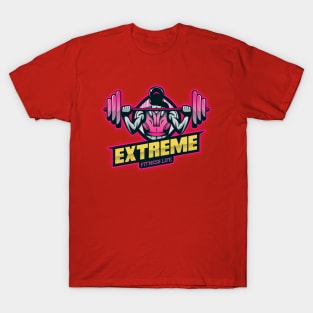 Extreme Fitness Life Design T-shirt Coffee Mug Apparel Notebook Sticker Gift Mobile Cover T-Shirt